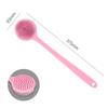 1 Piece Back Scrubber Scrub Long Handle Shower Body Bath Brush Silicone Massage Brush