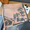Camellia Contrasting Color Double-Sided Scarf Winter High-End Warm Shawl