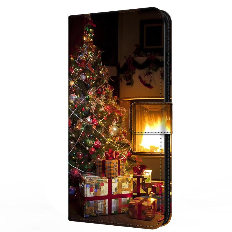 Wallet For Oneplus Ace 6 Flip Stand Book Phone Cover Magnetic Leather Case Cartoon Anime Merry Christmas Capa Oneplus Ace6 5G