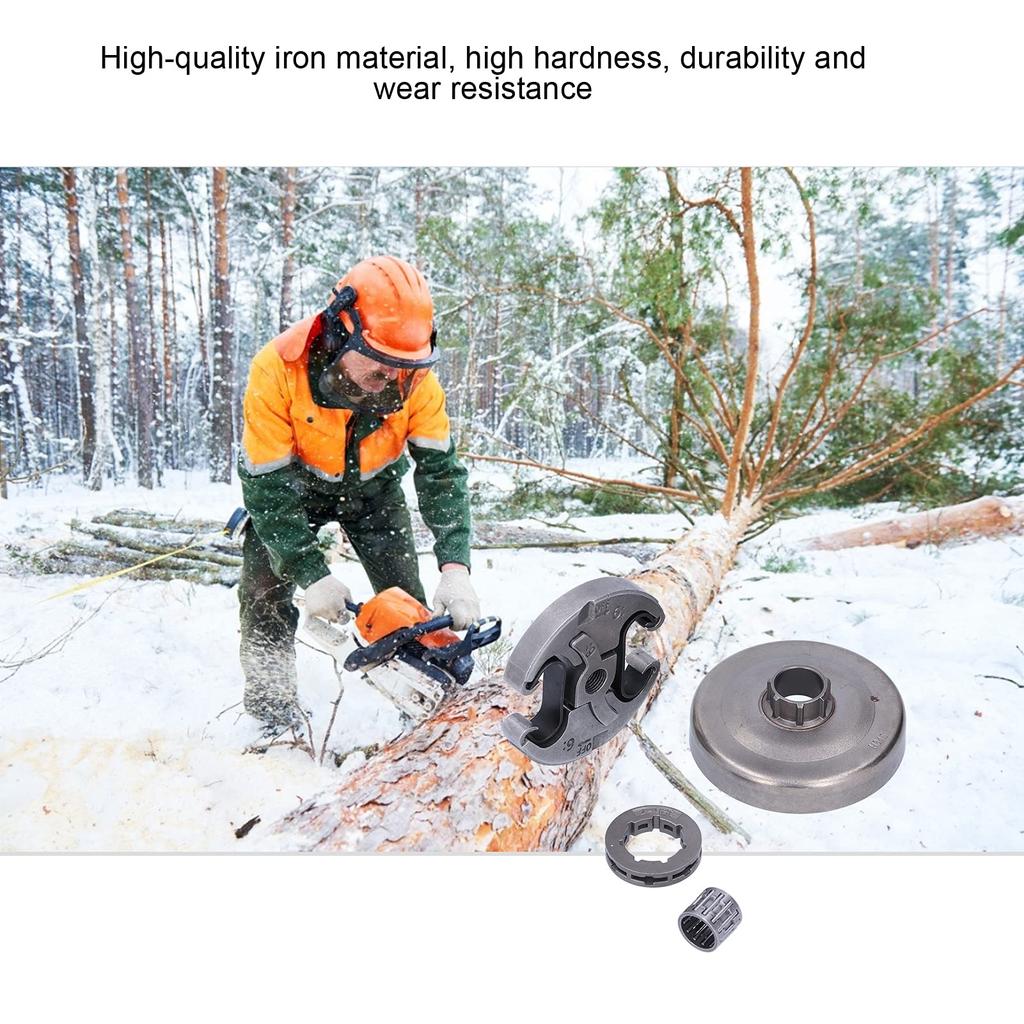 Комплект звездочки сцепления, подшипника, барабана сцепления подходит для Husqvarna 325 340 346XP 345 350 351 353 445E 450in-7T