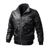 Осенняя мужская кожаная модная байкерская одежда Flight Thin Leather Jacket Men's Coat Air Force