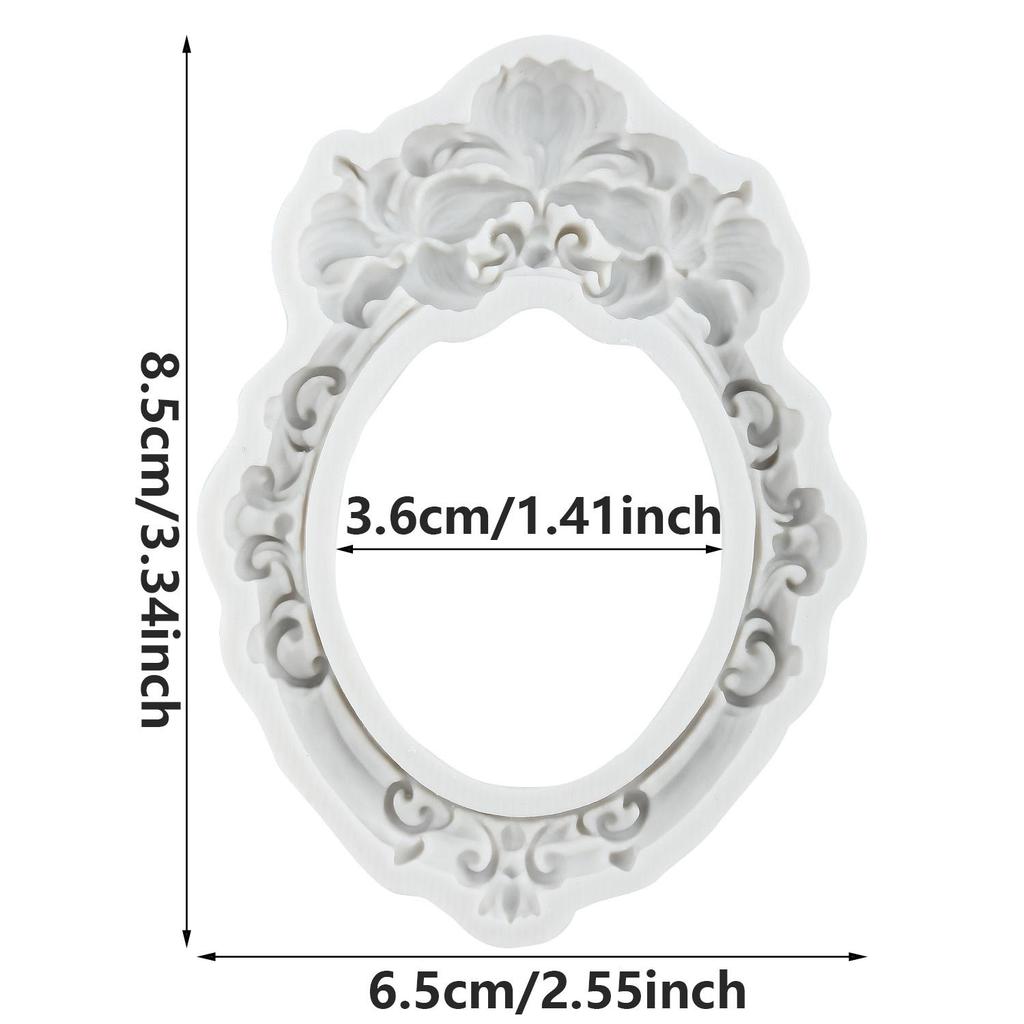 Picture Frame Silicone Molds Photo Frame Fondant Mold Cake Decorating Tools Cupcake Topper Candy Resin Clay Chocolate Gumpaste Mold