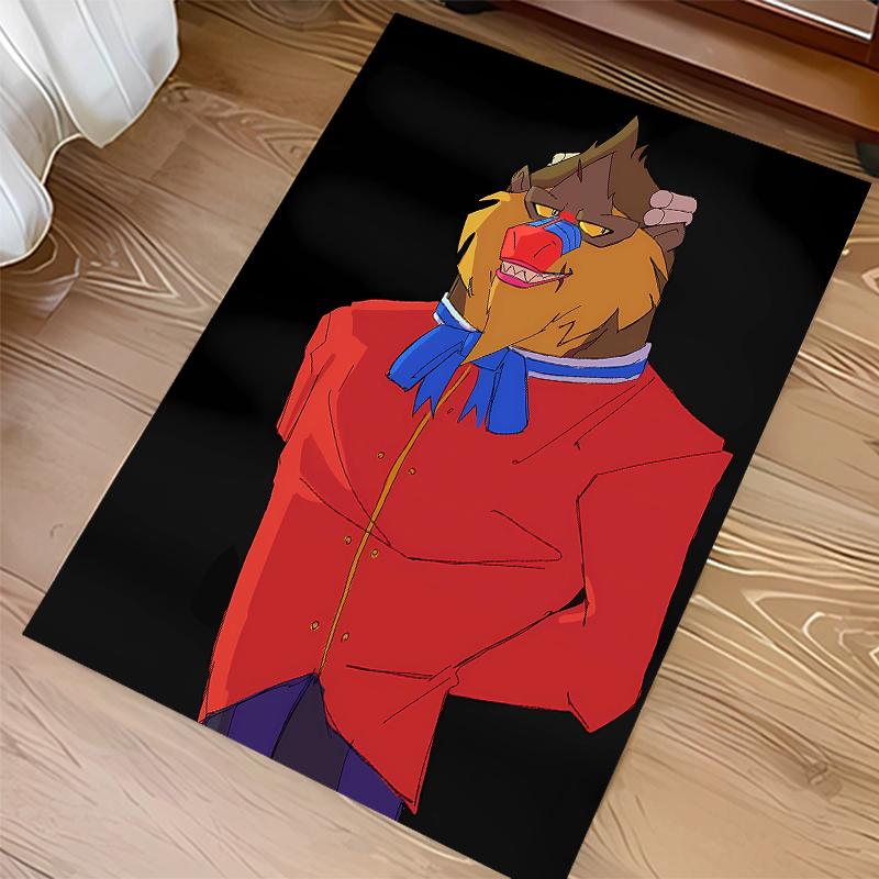 1pc scarlemagne Print Area Rug - Soft,Washable Non-Slip Indoor Mat for Office Chairs,Living Room,Home Office Decorative Rug