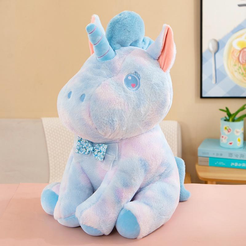 Красочная плюшевая игрушка-единорог тай-дай пони кукла Симфония подушка для сна Детский подарок на день рождения Тряпичная кукла