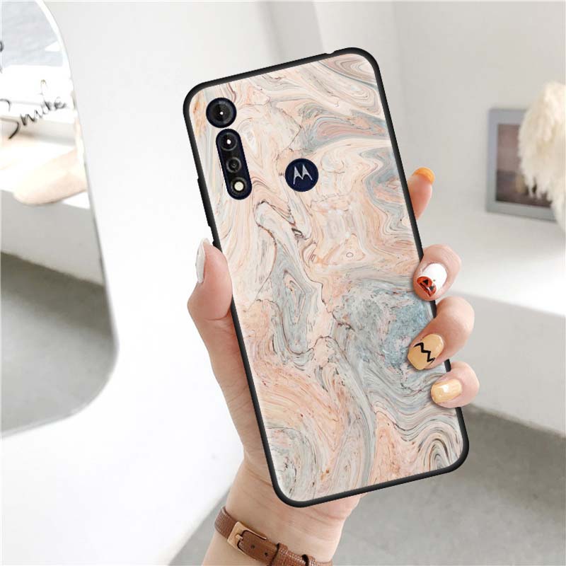 Модный мраморный чехол для Motorola Moto G8 Play G 5G Power Lite E6s Stylus One Hyper Edge Fusion Plus, чехол из ТПУ для телефона