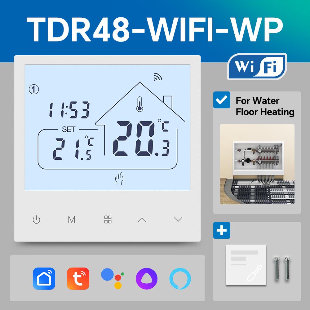Умный Wi-Fi термостат Beok для газового котла, электрического/водяного теплого пола, контроллер температуры Tuya, GoogleHome, Alexa
