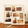 Wooden Multi-Photo Frame 9 Grid DIY Wall Hanging Or Desktop Display Couples Friends Memories Modern Minimalist Home Decor