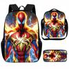 Spider-Man School Bag Lunch Bag Pencil Bag Elementary School Backpack Cartoon Peripheral Backpack Children's Bag Three-piece Set