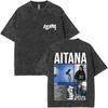 Butterfly Aitana Fashion Graphic Retro Washed Tshirt Men Women Short Sleeve Cotton T Shirts Aesthetic Trend Cotton YK Clothing