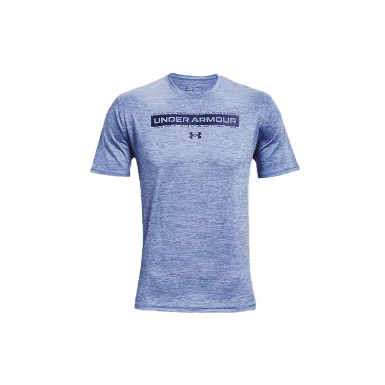 Under Armour Повседневная тренировочная футболка с круглым вырезом для мужчин, цвет синий 1365216-420