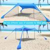 Seaside Portable Camping Canopy Tent Sunshade for Outdoor Beach and Fishing