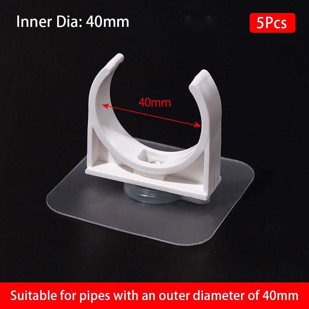 Durable Punch-free Self-adhesive Pipe Clamp Garden Irrigation Aquarium Fish Tank Water Tube Holder 16/20/25/32/40/50mm