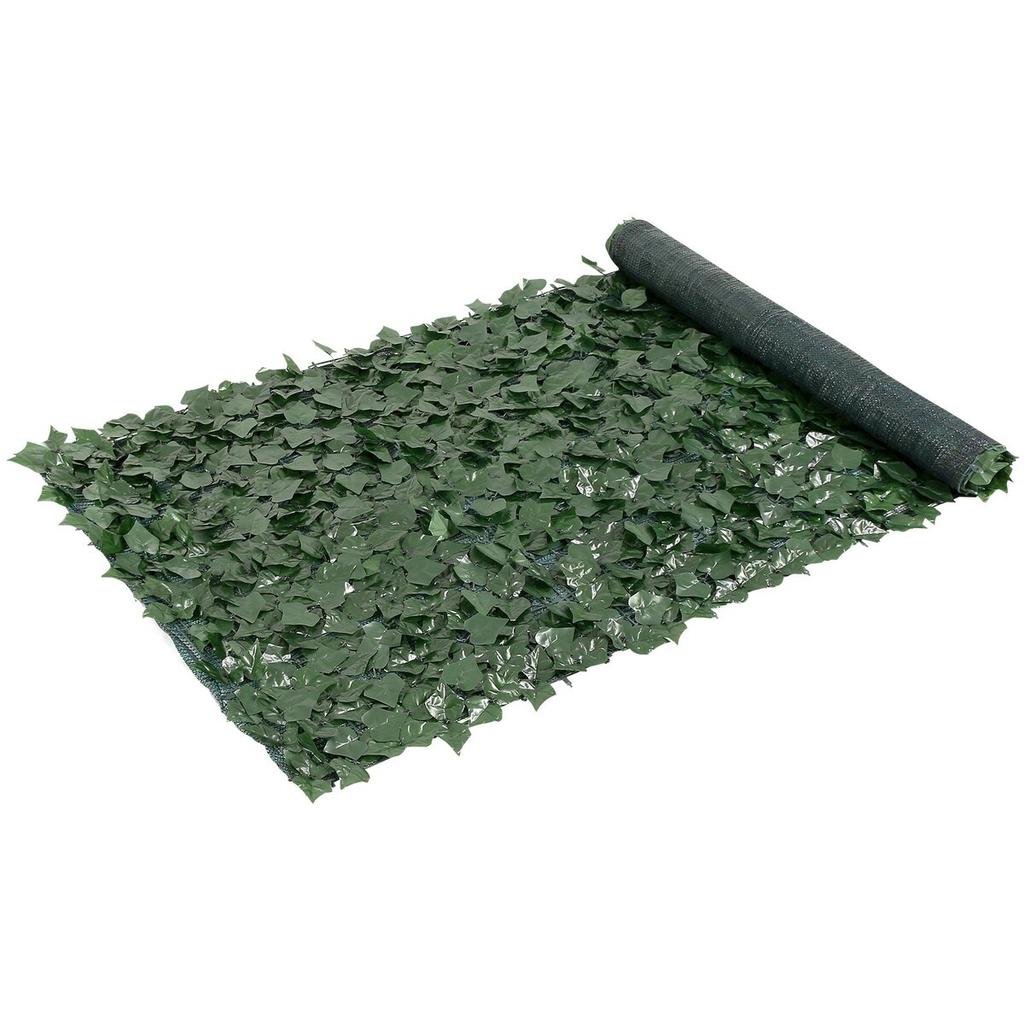 Ivy Privacy Fence, 990 x 2490 mm Artificial Green Wall Screen, Greenery Ivy Fence with Mesh Cloth Backing and Strengthened Joint, Faux Hedges Vine