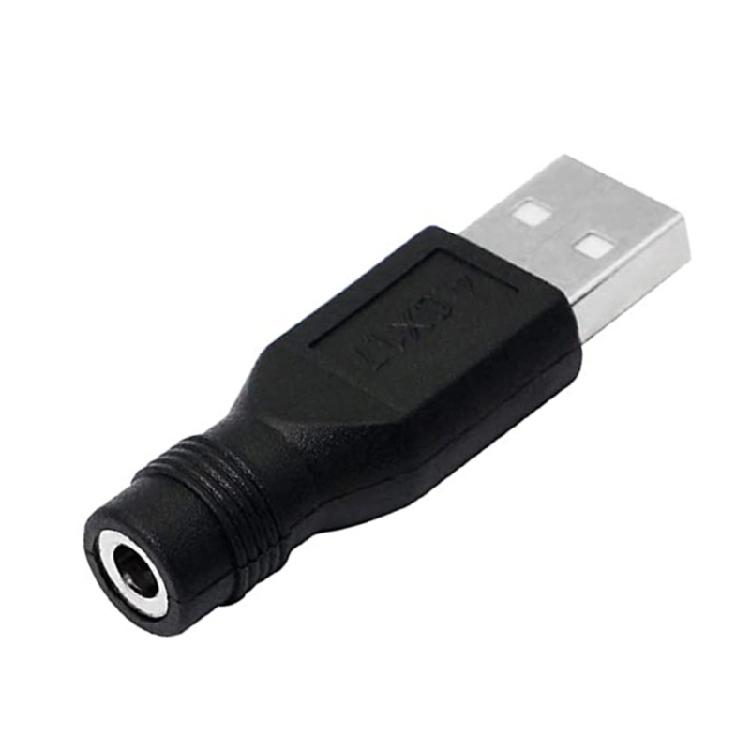 Компактный USB-адаптер-преобразователь для зарядки, с разъемом USB Male на DC Female, 4,8 см, аксессуары