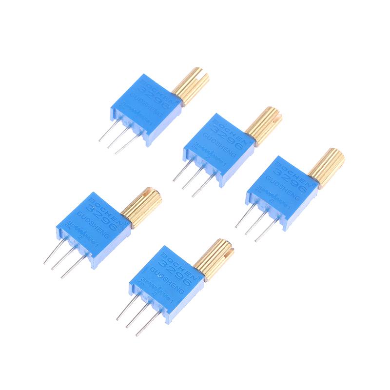 5 шт. 3296 Вт многооборотный регулируемый потенциометр 1K2K5K10K20K50K100K200K500K1M металлический вал длинная ручка