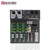 Recordio GAX-6BT 6-канальный мини-микшер Bluetooth со встроенным фантомным питанием 48 В для сценических гитарных усилителей