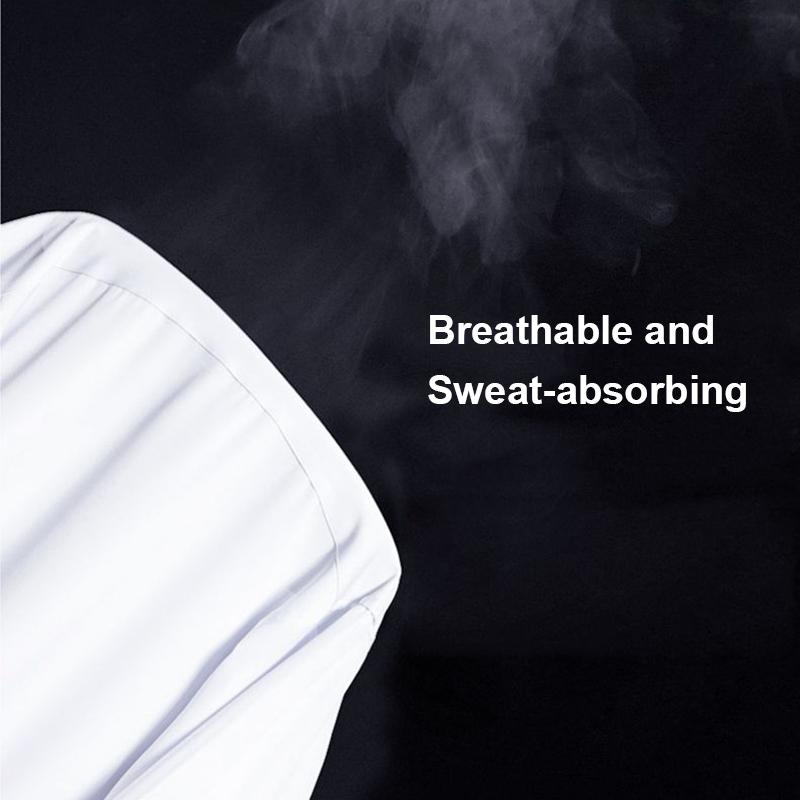 Мужская повседневная деловая рубашка большого размера с длинными рукавами, белая, синяя, черная, умная, мужская, социальная, классическая рубашка для больших размеров