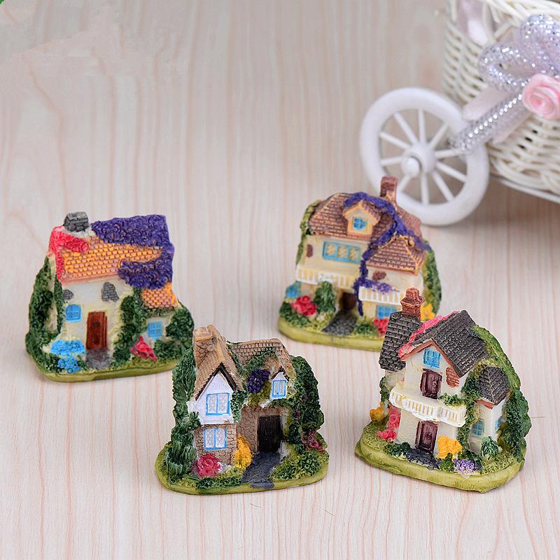 School Office Stationery Miniatures Miniature Terrarium Garden Decoration Villa Castles House Mini Castle Woodland Fairy Garden Fairy Figurines