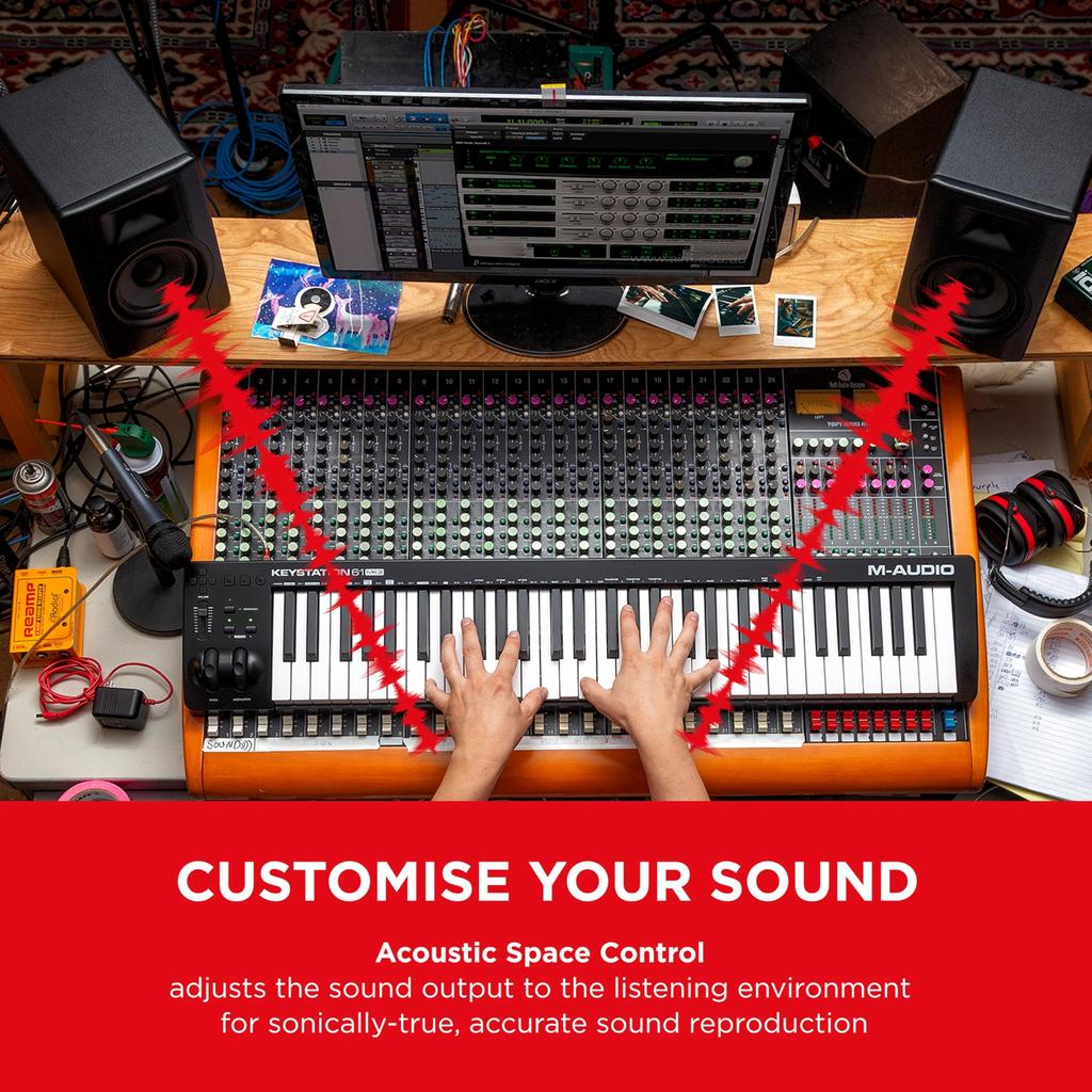 Monitor Speaker Large Active Speaker Amplifier Heavy Bass Speaker Music Production XLR Single 100W 5 Inch BX5 D3 M-Audio Built-in