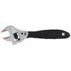 TRUSCO TRMW-250-U Ratcheting Adjustable Wrench (Universal Design), Silver/Black, 35mm