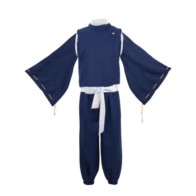 Аниме дзюдзюцу кайсен Норитоши Камо косплей черный парик с синим пальто кимоно наряд Хэллоуин карнавальные костюмы для вечеринок