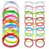 Reusable Straw Drinking Eyeglasses PVC Creativity Toy Novely Loop Straws  Party