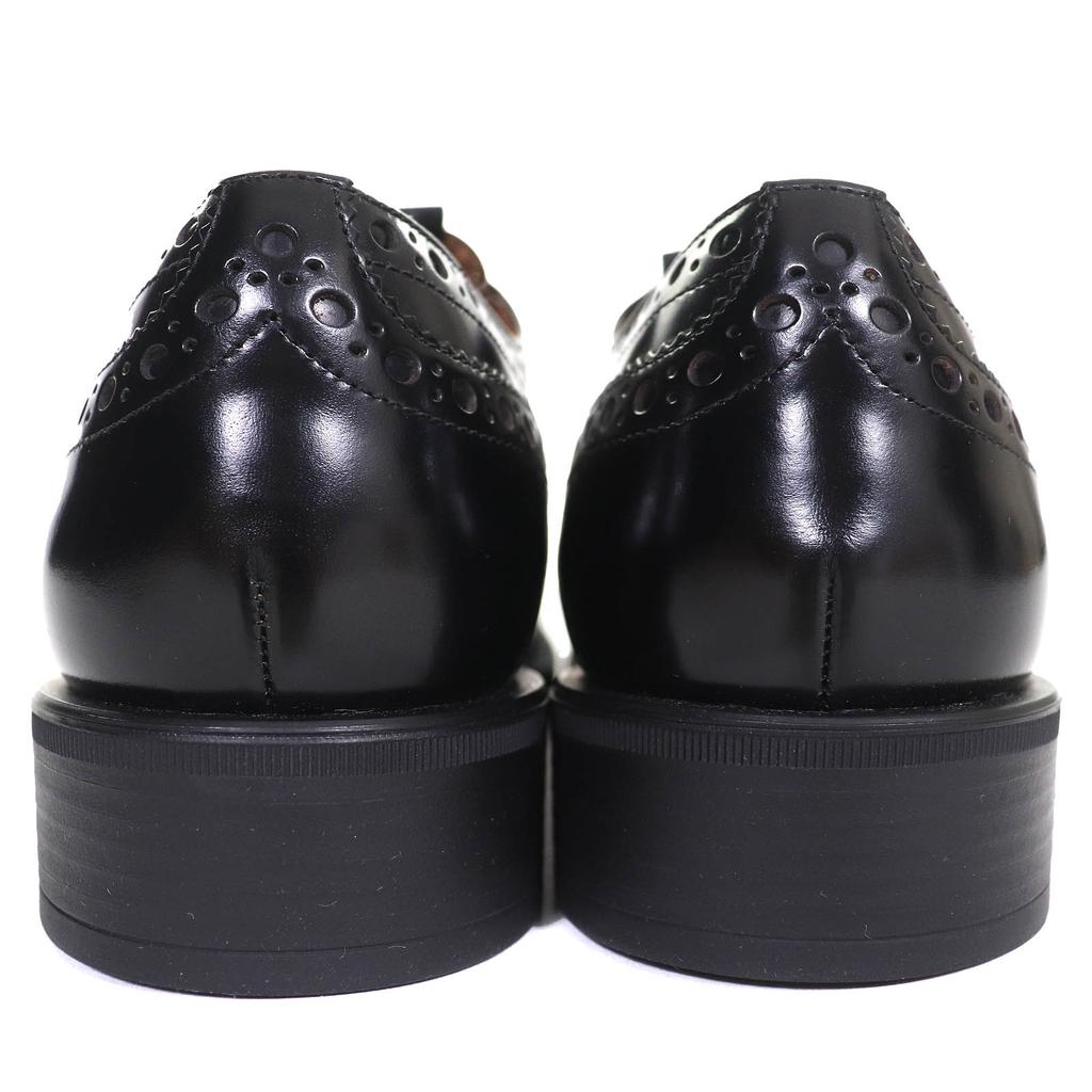 Pristine CHURCH'S Leather shoes Oxford Brogues black leather Women 38 5E038E Used