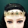 Лента для волос с цепочкой на лоб, цепочка для волос с короной для невесты, женские свадебные украшения, украшения для волос