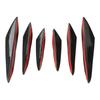 6 Pcs Motorcycle Front Fairing Aerodynamic Winglet Side Spoiler Decorative Set