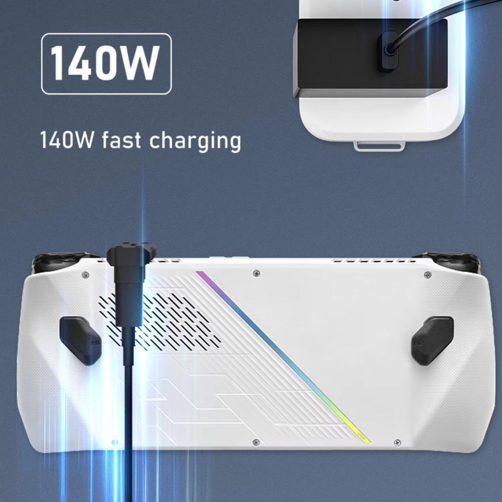 180 Degree U-shaped USB-C Male-Female Adapter 140W PD 20Gbps 8K@60Hz Converter for ROG Ally Switch2 Steam Deck Game Accessories
