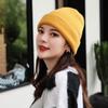 New Winter Hats For Woman Casual Candy Color Beanie For Women High Quality Warm Knitted Hat Streetwear Outdoor Woolen Hat