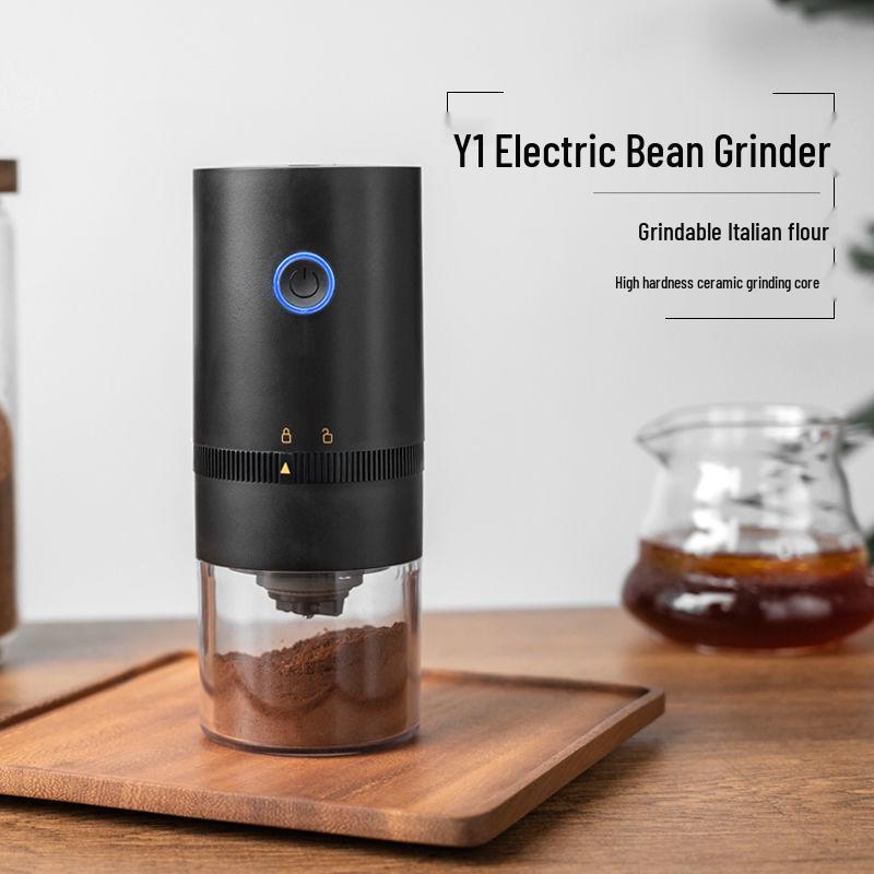 Portable USB-Charged Electric Coffee Bean Grinder and Automatic Coffee Maker