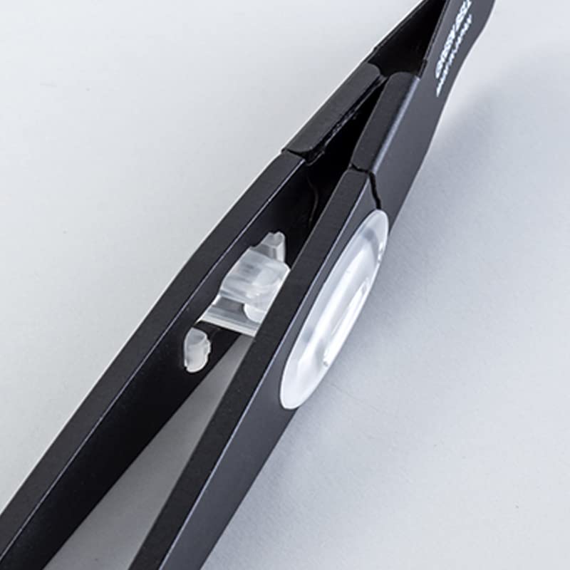 GREEN BELL Пинцет прецизионный Takumi, черный — надежный захват, нескользящий, закругленный кончик