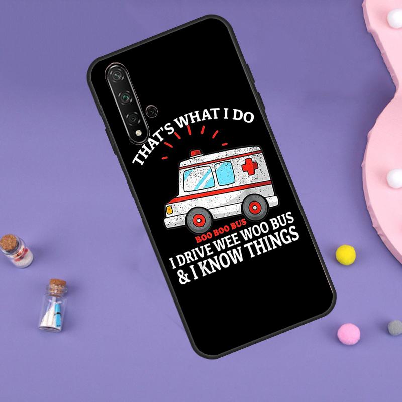 Ambulance EMS EMT Paramedic Case For Huawei Nova 10 9 SE 11 Pro 11i 8i 7i 3i Y60 Y61 Y70 Y90 Y91 P20 P40 P30 Lite Cover