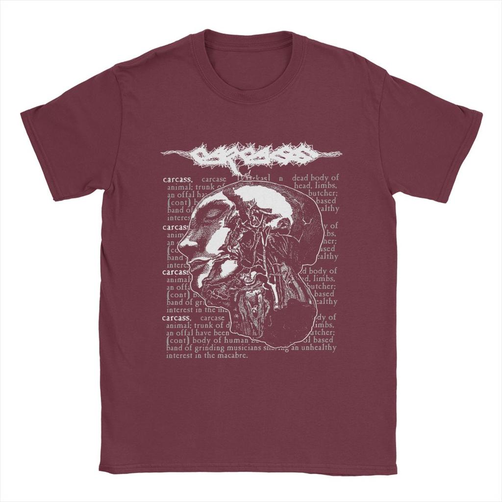 Мужские футболки Carcass Novelty 100% Cotton Tee Shirt Short Sleeve T Shirt Crewneck Tops Gift Idea