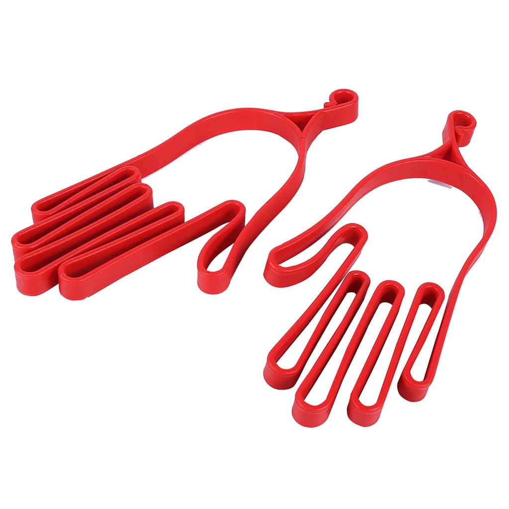 2pcs Red Durable Plastic Golf Gloves Stretcher Golf Gloves Hanger For Outdoor Sports