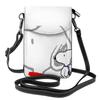 Чехол для смартфона Snoopy Наплечная сумка из натуральной кожи Тонкий легкий клатч для смартфона Популярный милый кошелек Мини-чехол Кроссбоди высота x ширина x 4 см