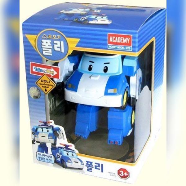 ROBOCAR POLI 4 шт. (Поли + Хелли + Эмбер + Рой) Игрушка-робот-трансформер