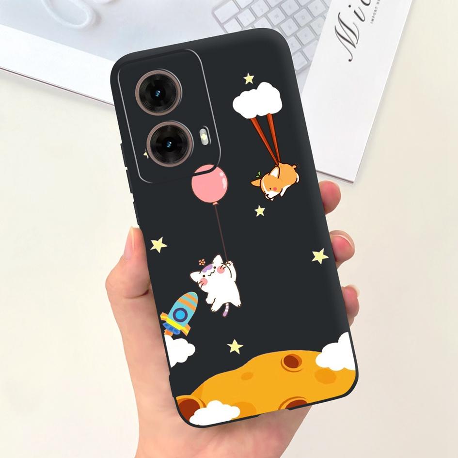Чехол для Motorola Moto G85 5G 2024 Модный Цветочный Мраморный Мягкий Силикон Защита Камеры Чехол для Телефона Для Moto G85 XT2427-3 Coque