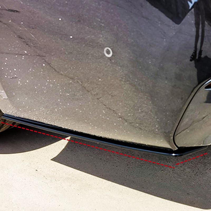 For BMW G30 G31 F90 M-Sport 2017-2023 Rear Bumper Side Splitters Black Carbon Flaps Corner Guard Protector Lip Car Accessories