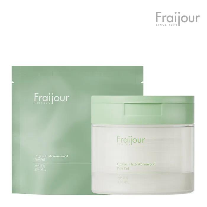 Натуральные успокаивающие тонер-пэды для очищения пор с полынью 60 шт. + запаска 60 шт. Низкораздражающие/Веганские пэды