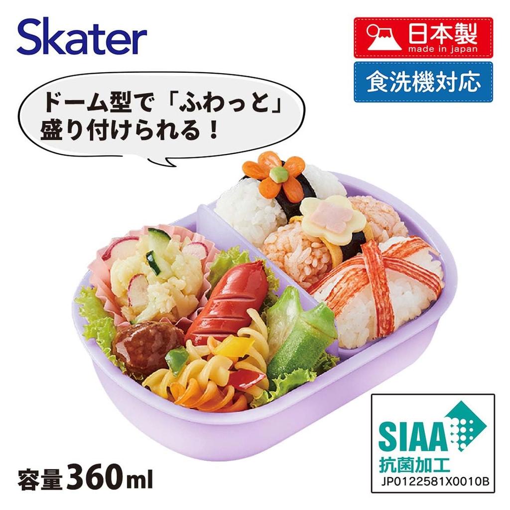Skater Lunch 1 with Core Dishes Fluffy Kids Antibacterial Made In QAF2BAAG Children's Box, Tier, 360ml, (Side Container), Dome-shaped, Lunch,