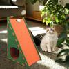 Wear-resistant Cat Scratch Board Triangular Felt Cat Nest Double-layer Cat House  Kitten