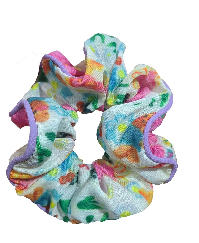 Korean New Cute Sweet Elastic Hair Bands Women Floral Print Hair Rope Barrettes Headwear Girls Hair Accessories