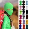 1-Hole Ski Mask Knitted Face Cover Adult Winter Balaclava Full Face Mask For Winter Outdoor Sports