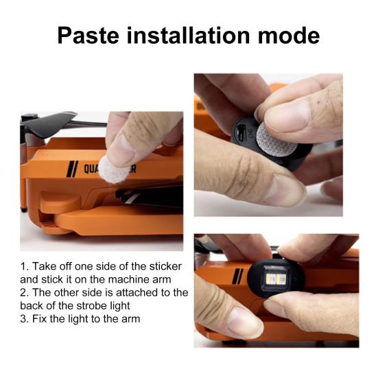 Широкое применение Задний фонарь Мини Прочный Чрезвычайно Яркий Дрон Ночной Летающий Стробоскоп Лампа