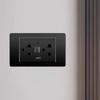 Thailand Type Electrical Wall Receptacle Outlet Space Saving USB Type C Wall Charger Outlet for