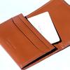 Business Card Holder Stylish Cowhide Noir Business Card Case Card Case Credit Card Case Orange [Slip-on] Men's Women's NSL-2403