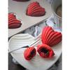 CHEFMADE Madeleine Mold, Heart Shape, 12 Cake Cakes, Non-Stick, Valentine's Day Gift