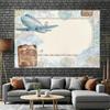 1 piece of photo background banner - Travel Element Exploration Theme Background Cloth, yzb